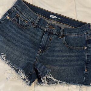 Old Navy Blue Boyfriend Denim Shorts